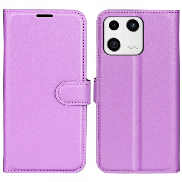 Xiaomi 13 Cover Litchi Lilla