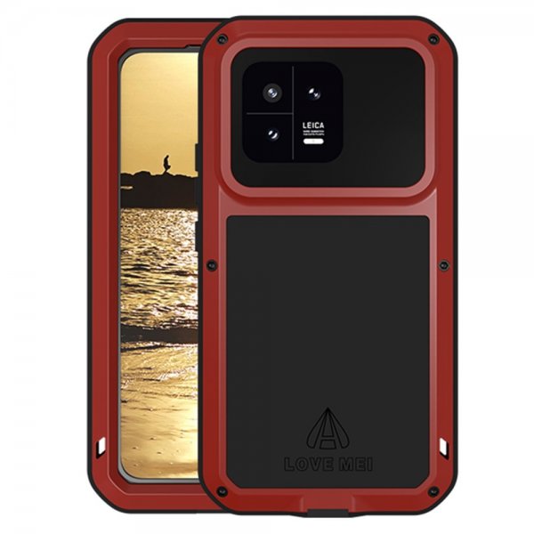 Love Mei Xiaomi 13 Skal Kraftfuldt Cover Rød