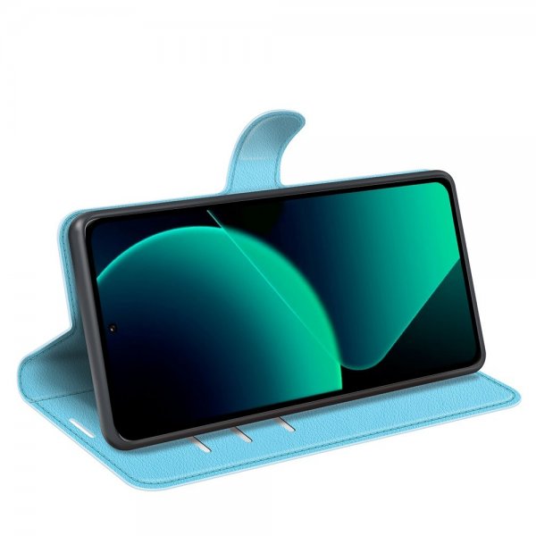Xiaomi 13T/13T Pro Cover Litchi Blå