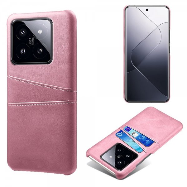 Xiaomi 14 Cover med to Kortlommer Rosaguld