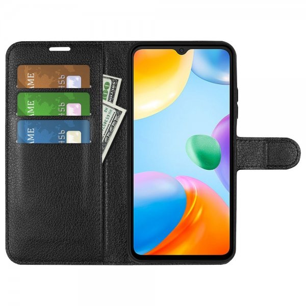 Xiaomi Redmi 10C Etui Litchi Sort