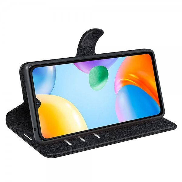 Xiaomi Redmi 10C Etui Litchi Sort