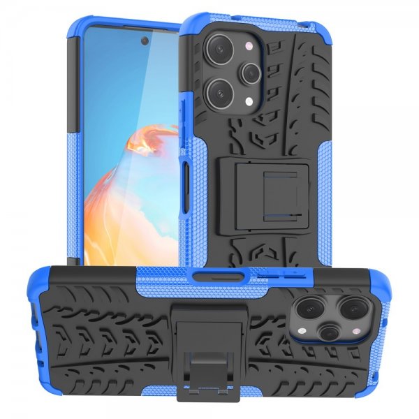 Xiaomi Redmi 12 Cover Dækmønster Stativfunktion Blå