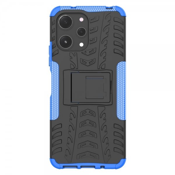 Xiaomi Redmi 12 Cover Dækmønster Stativfunktion Blå