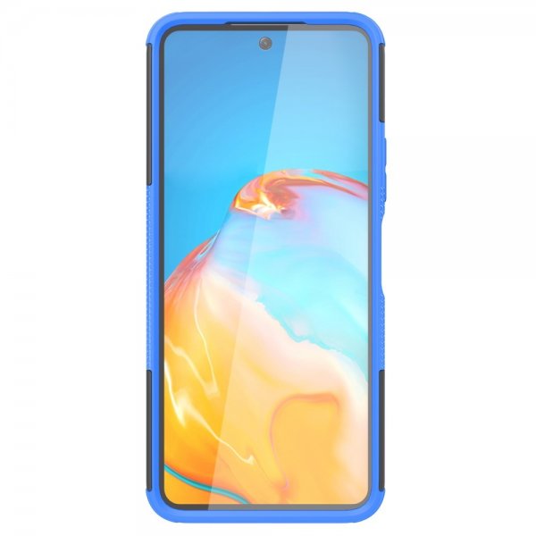 Xiaomi Redmi 12 Cover Dækmønster Stativfunktion Blå