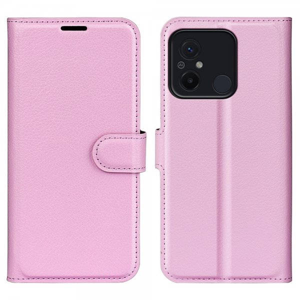 Xiaomi Redmi 12C Cover Litchi Pink