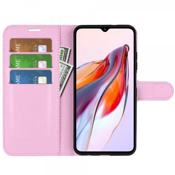 Xiaomi Redmi 12C Cover Litchi Pink