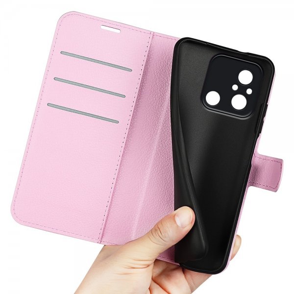 Xiaomi Redmi 12C Cover Litchi Pink