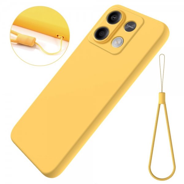 Xiaomi Redmi Note 13 5G Cover med Rem Silikone Gul