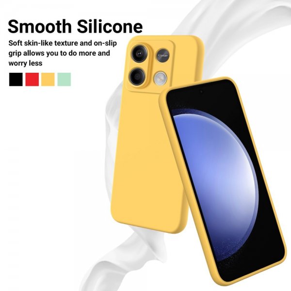 Xiaomi Redmi Note 13 5G Cover med Rem Silikone Gul