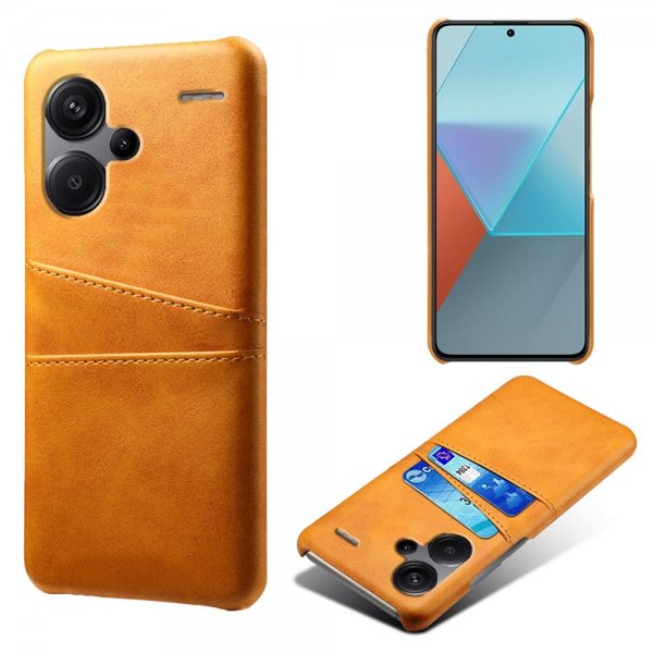 Xiaomi Redmi Note 13 Pro Plus 5G Cover med to Kortlommer Lysebrun