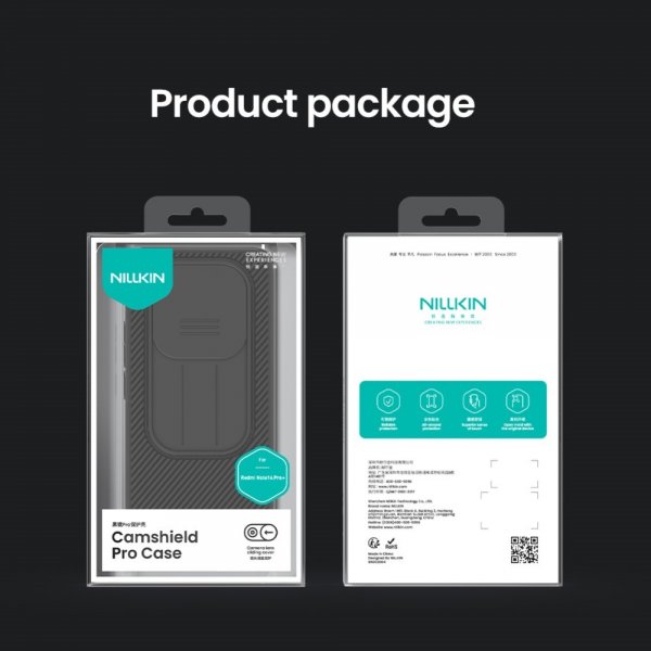 Nillkin Xiaomi Redmi Note 14 Pro Plus 5G Cover CamShield Pro Sort