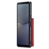 Sony Xperia 10 V Cover M1 Series Aftageligt Kortholder Rød