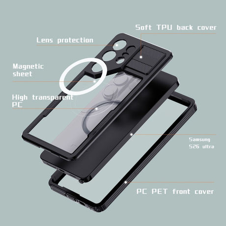 Redpepper Samsung Galaxy S26 Ultra Cover Vandtæt IP68 MagSafe Sort