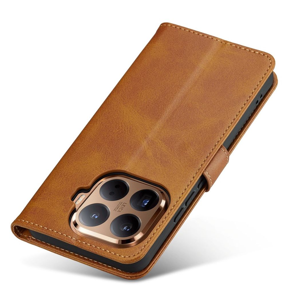 Lc.Imeeke Xiaomi 17T Etui med Kortholder Stativfunktion Lysebrun