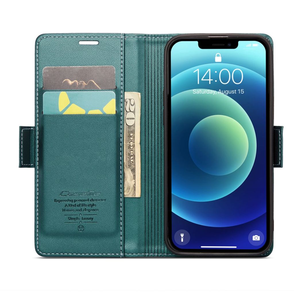CaseMe iPhone 12 Mini Etui 023 Series Grøn
