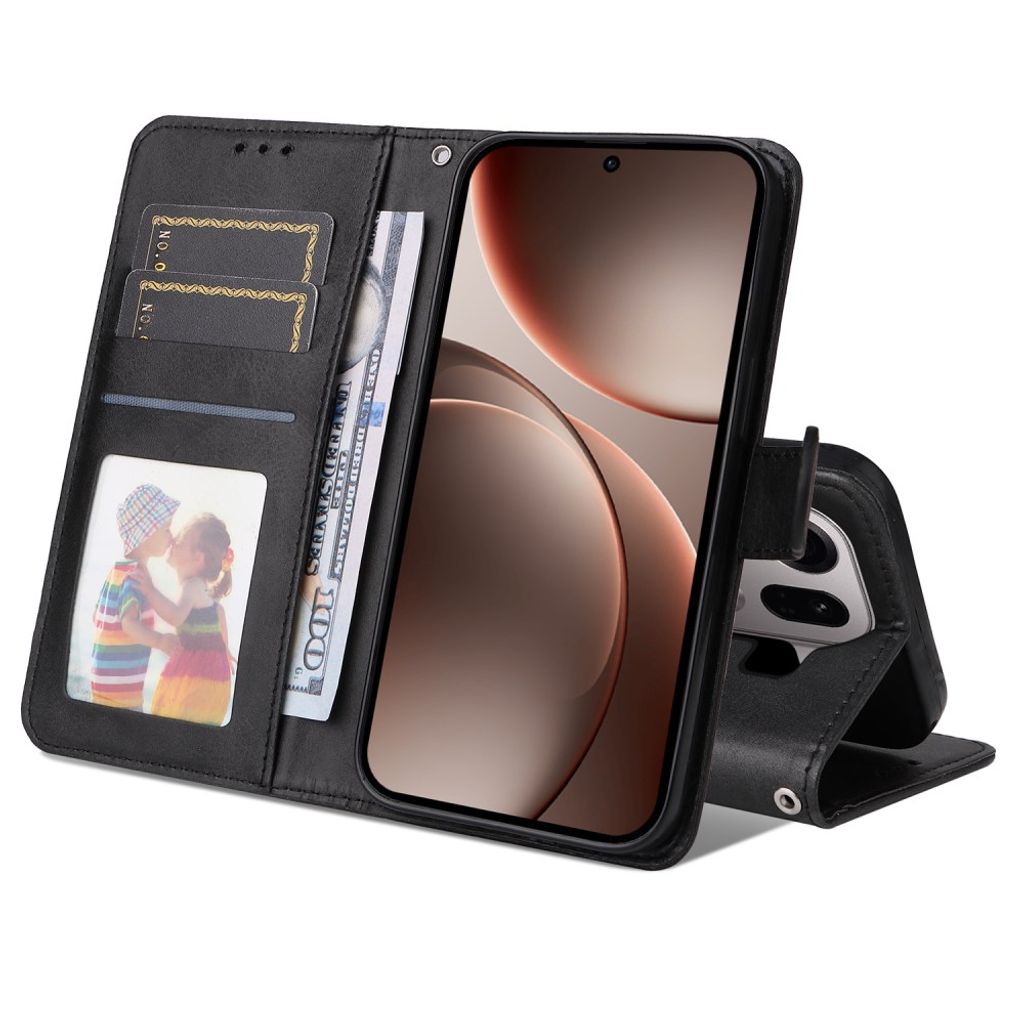 Oppo Find X9 Pro Etui med Kortholder Sort