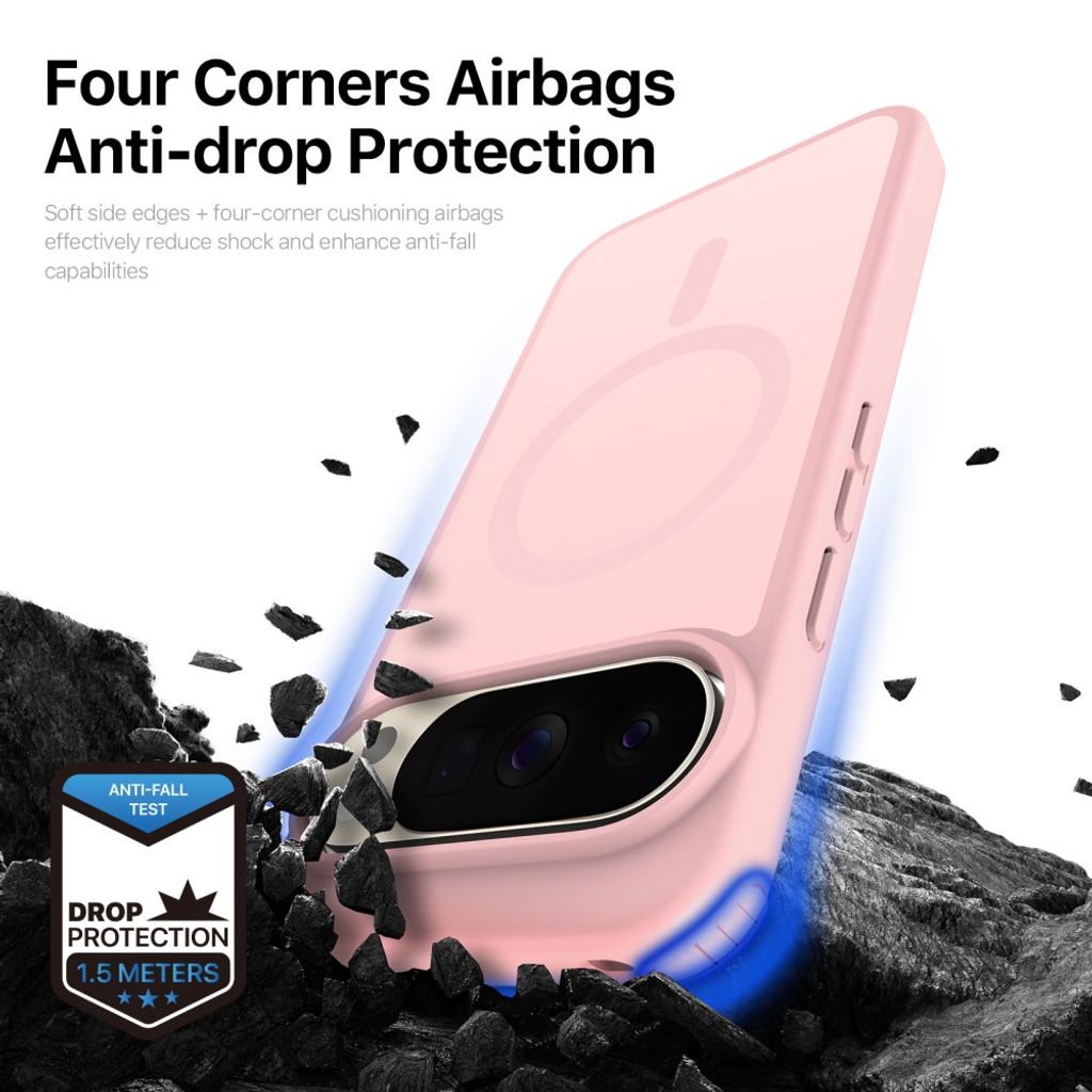 Dux Ducis Google Pixel 9/9 Pro/10/10 Pro/11/11 Pro Cover Yind Series MagSafe Lyserød