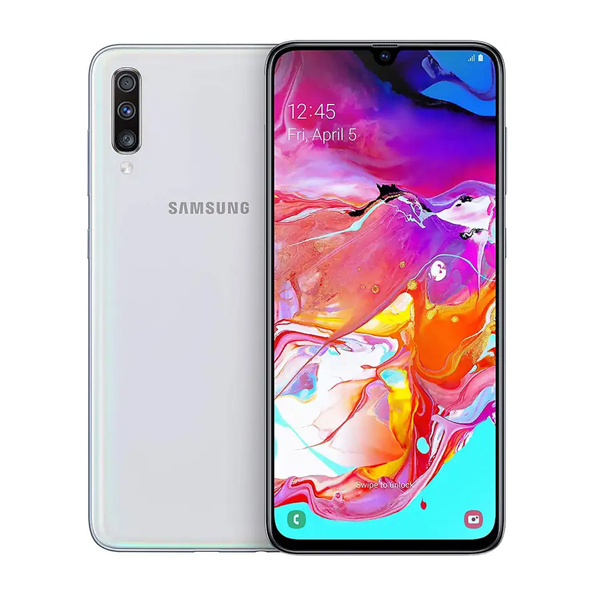 Brugt Samsung Galaxy A70 128GB Hvid - Brugt stand
