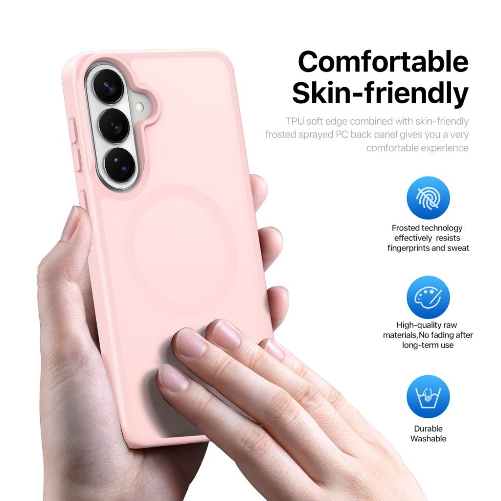 Dux Ducis Samsung Galaxy S26 Plus Cover Yind Series MagSafe Lyserød