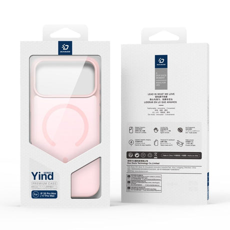 Dux Ducis iPhone 17 Pro Max/iPhone 18 Pro Max Cover Yind Series MagSafe Lyserød