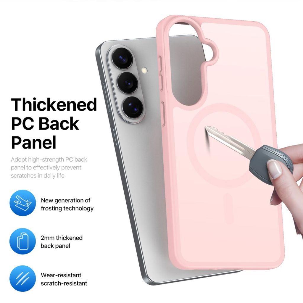 Dux Ducis Samsung Galaxy S26 Plus Cover Yind Series MagSafe Lyserød