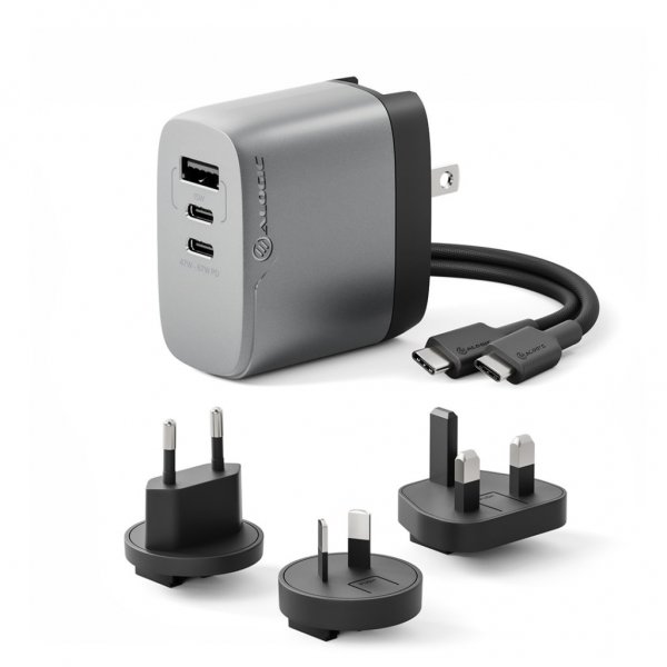 ALOGIC Oplader Rapid Power 67W Multi-Country Travel GaN Oplader
