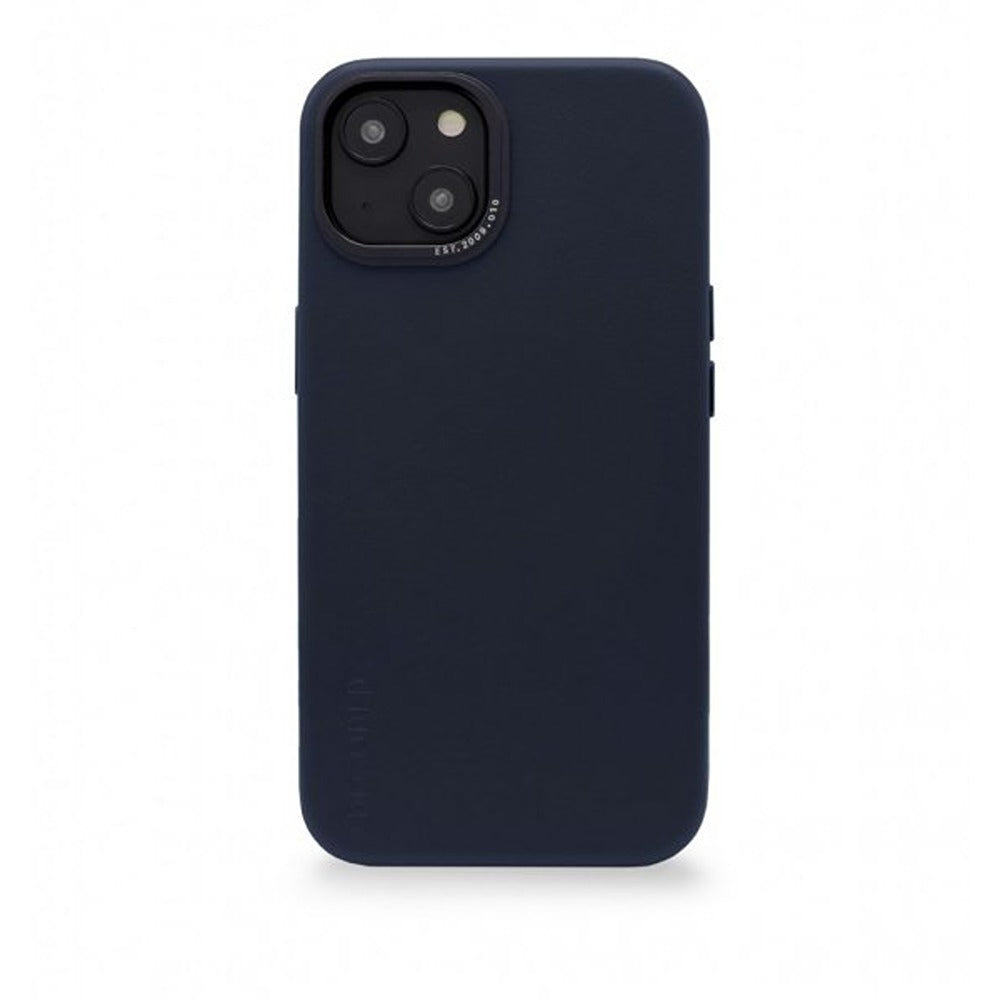 Decoded iPhone 14 Plus Cover Læder Bagside Navy