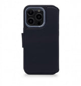 Decoded iPhone 14 Pro Foderal Læder Aftagelig Pung Navy
