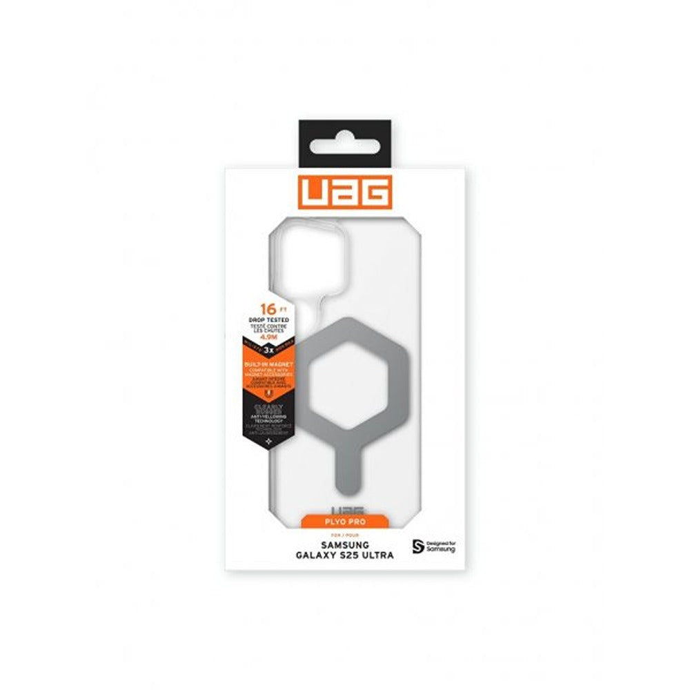 Urban Armor Gear (UAG) Samsung Galaxy S25 Ultra Cover Plyo Pro MagSafe Ice/Silver
