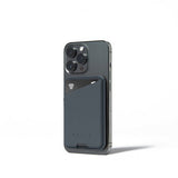 Mujjo MagSafe Kortholder Full Leather Magnetic Wallet Basalt