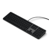 Satechi Kablet Tastatur Slim LX3 USB-C/USB-A Sort