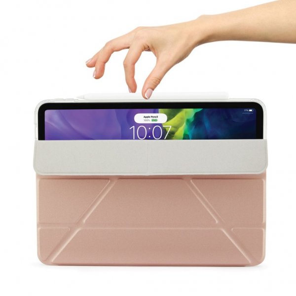 Pipetto iPad Air 10.9 (gen 4/5) Cover Metallic Origami Sølv