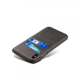 iPhone X/Xs Cover med To Kortrum Sort
