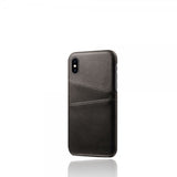 iPhone X/Xs Cover med To Kortrum Sort