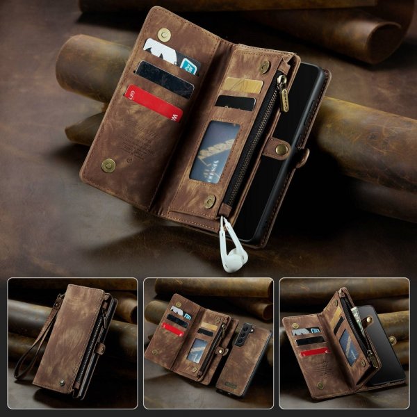 CaseMe Samsung Galaxy S21 008 Series Aftageligt Cover Brun
