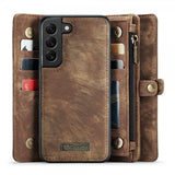 CaseMe Samsung Galaxy S22 Etui 008 Series Aftageligt Cover Brun