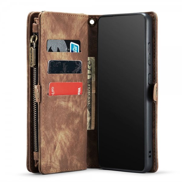 CaseMe Samsung Galaxy S22 Etui 008 Series Aftageligt Cover Brun