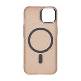 iPhone 15 Cover Kulfibermønster MagSafe Guld