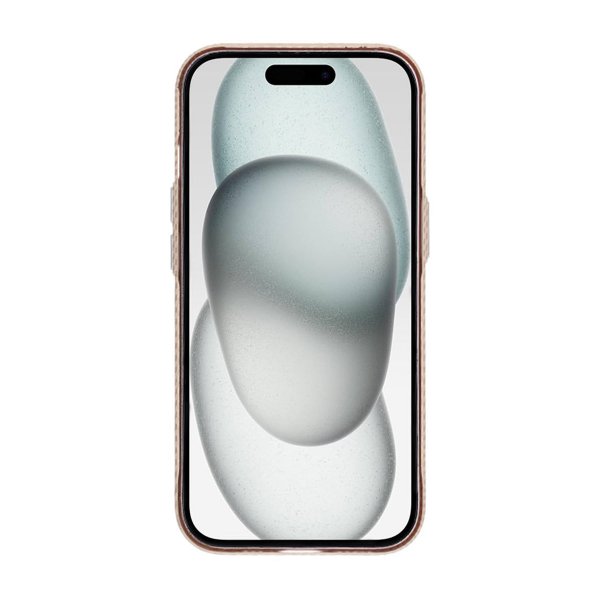 iPhone 15 Cover Kulfibermønster MagSafe Guld