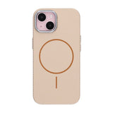 iPhone 15 Cover Kulfibermønster MagSafe Guld
