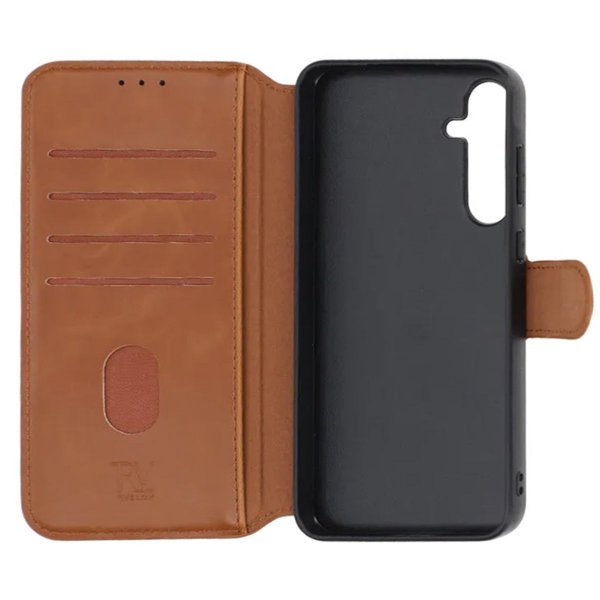 Rvelon Samsung Galaxy A55 Etui 4 Kortlommer Brun