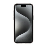 iPhone 15 Pro Cover Kulfiber Mønster MagSafe Grå