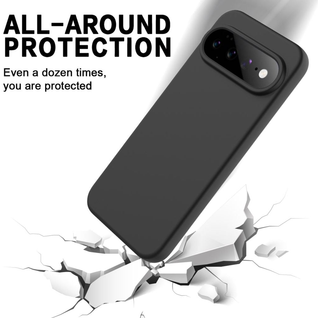 Google Pixel 11 Pro XL Cover med Strap Silikone Sort
