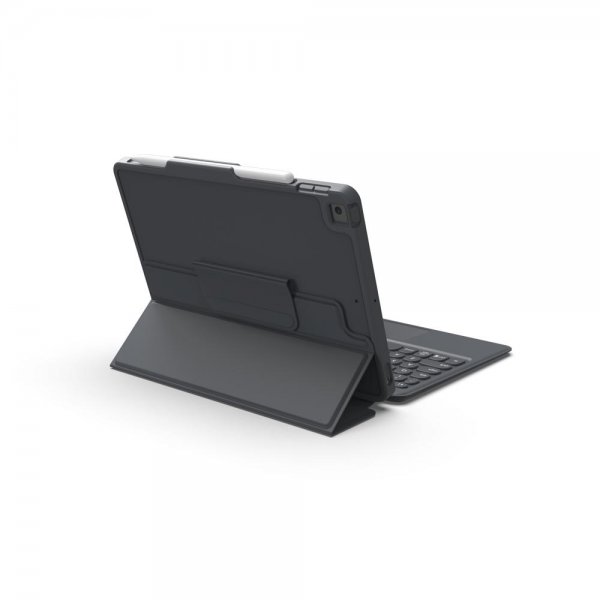 ZAGG iPad 10.2 Etui med tastatur Pro Keys with Trackpad Nordic Sort Grå
