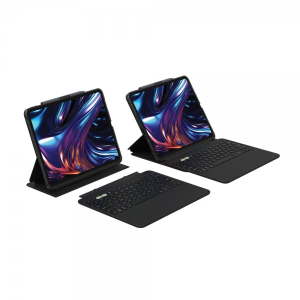 ZAGG iPad Pro 13 (M4/M5) Cover med Tastatur Pro Keys 2 Nordisk Layout Sort