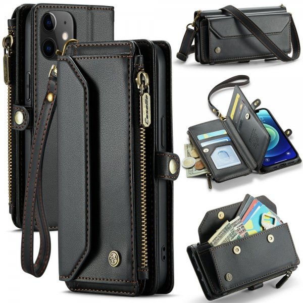 CaseMe iPhone 12/iPhone 12 Pro Etui C36-serien Sort