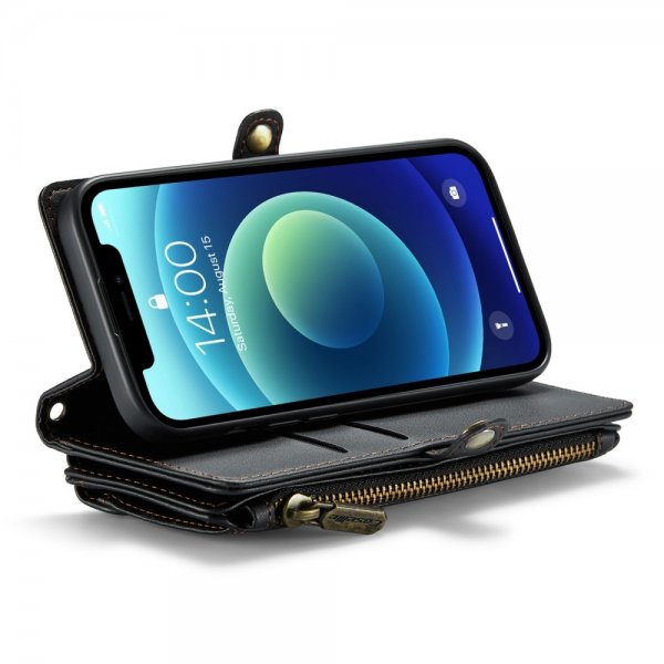 CaseMe iPhone 12/iPhone 12 Pro Etui C36-serien Sort