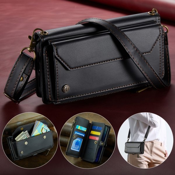 CaseMe iPhone 12/iPhone 12 Pro Etui C36-serien Sort
