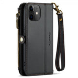 CaseMe iPhone 12/iPhone 12 Pro Etui C36-serien Sort